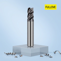 Fraise à bout plat en carbure de tungstène CNC à 4 cannelures, fraise à usiner en carbure de tungstène, disponible en OEM, pour