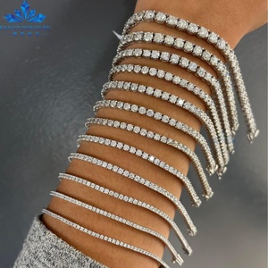 Bracelet tennis en diamant de laboratoire certifié IGI, or massif 10 carats, chaîne tennis en diamant de laboratoire 14 carats 3 mm - Product Image 1