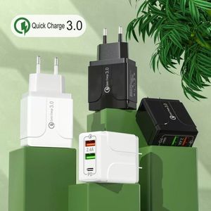 ที่ชาร์จโทรศัพท์ QC3.0 ขายดี ช่องเสียบ USB คู่ ชาร์จเร็วแบบ Type C ที่ชาร์จโทรศัพท์มือถือแบบติดผนัง สำหรับสมาร์ทโฟน - Product Image 6