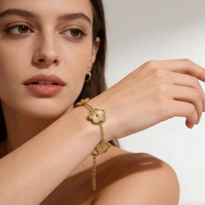 <span class=keywords><strong>Bracciali</strong></span> Charm alla Moda Placcati in Oro in Acciaio Inossidabile per Braccialetti Rigidi con Charm Italiani Gioielli da Donna Regalo di San Valentino - Product Image 4