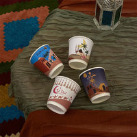 Vasos de Papel Desechables de Pared Simple para Bebidas Frías con Tapas, Vasos Especializados para Jugos y Té con Leche para Máquinas Expendedoras