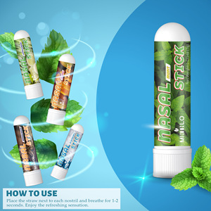 Inhalador Nasal de Aceite Esencial Herbal de Menta para Aromaterapia, Personalizado, con Mentol, para Alivio de la Sinusitis, Venta al Por Mayor - Product Image 5