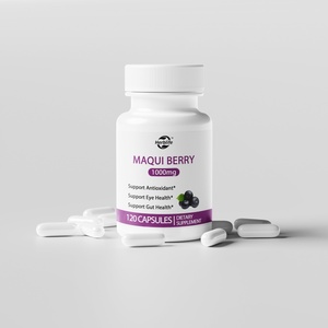 Cápsulas de Maqui Berry de 1000 mg, Venta Caliente OEM/ODM, Apoya la Salud Ocular, el Sistema Inmunológico y la Salud Digestiva, Sin OMG ni Gluten - Product Image 1