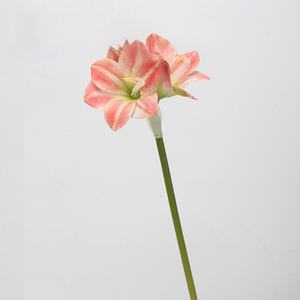 LO-638 Vente en gros de fleurs artificielles Clivia, tige unique, <span class=keywords><strong>amaryllis</strong></span>, fausses fleurs pour le Nouvel An, mariage, décoration de table à la maison - Product Image 5