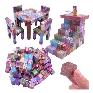 Blocs de construction magnétiques créatifs pour l'apprentissage, jouets éducatifs sensoriels en plastique à empiler STEM MC25129 TOYSRUNNER pour enfants - Product Image 2