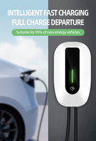 Pengisi daya portabel EV Wallbox 7kw 11kw 22kw IP65 tipe 2 tipe 1 GB/T stasiun pengisian daya standar untuk Hotel & bangunan kantor