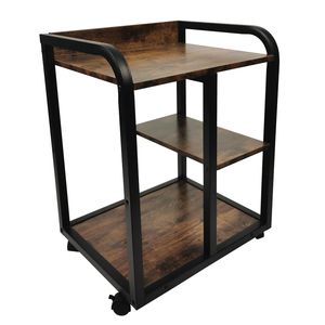 Metal Frame Industrial Nightstand for Home Office With Drawer End <strong>Table</strong> <strong>Telephone</strong> Sofa Side <strong>Table</strong> - Product Image 1
