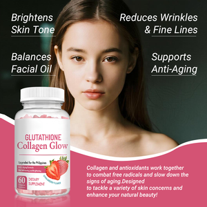 Las gomitas de colágeno de fresa de etiqueta privada ayudan a blanquear la piel promueven el crecimiento del cabello y las uñas Gummy Candy Dosage Blanqueamiento DE LA PIEL gomoso - Product Image 5