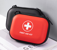 Sac de rangement pour premiers secours résistant à l'eau en EVA rigide avec poches en filet pour la maison, les voyages en plein air et les situations d'urgence