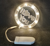 Ornements de Noël suspendus en acrylique LED de haute qualité, en forme de cœur, lumineux et chaleureux, pour la décoration de l'arbre de Noël, des fêtes à la maison et des événements festifs
