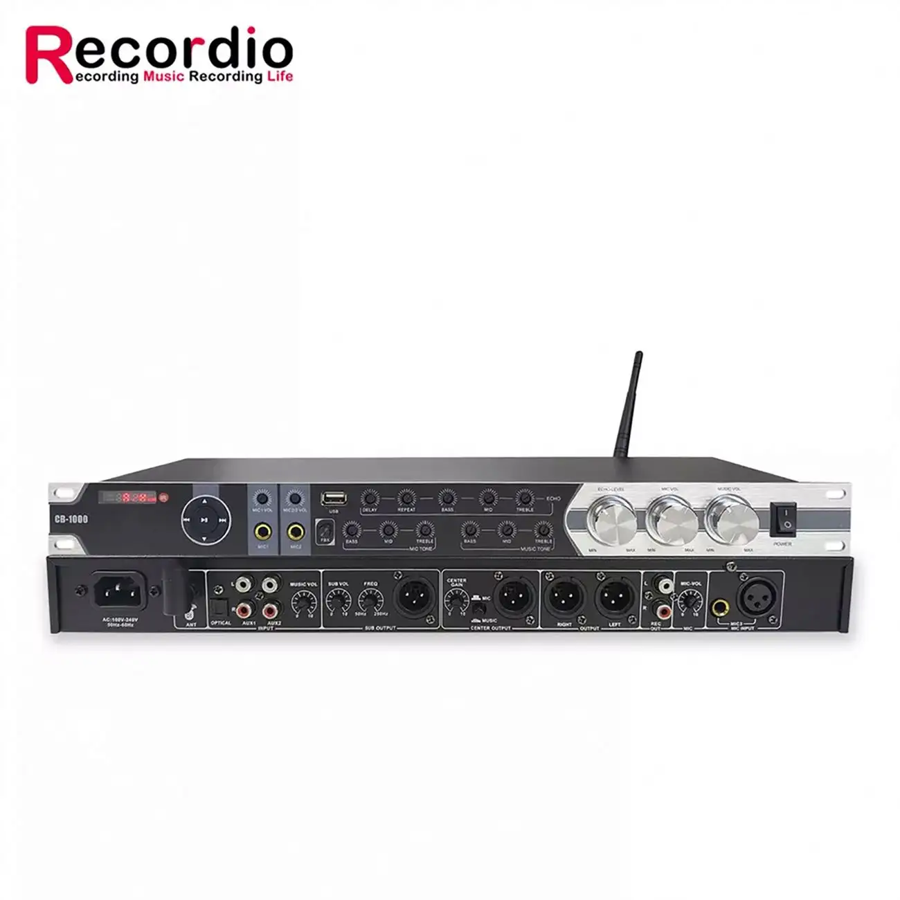 GAX-CB1000 беспроводной микрофон для записи Dsp процессор автомобильный аудио для оптовых продаж