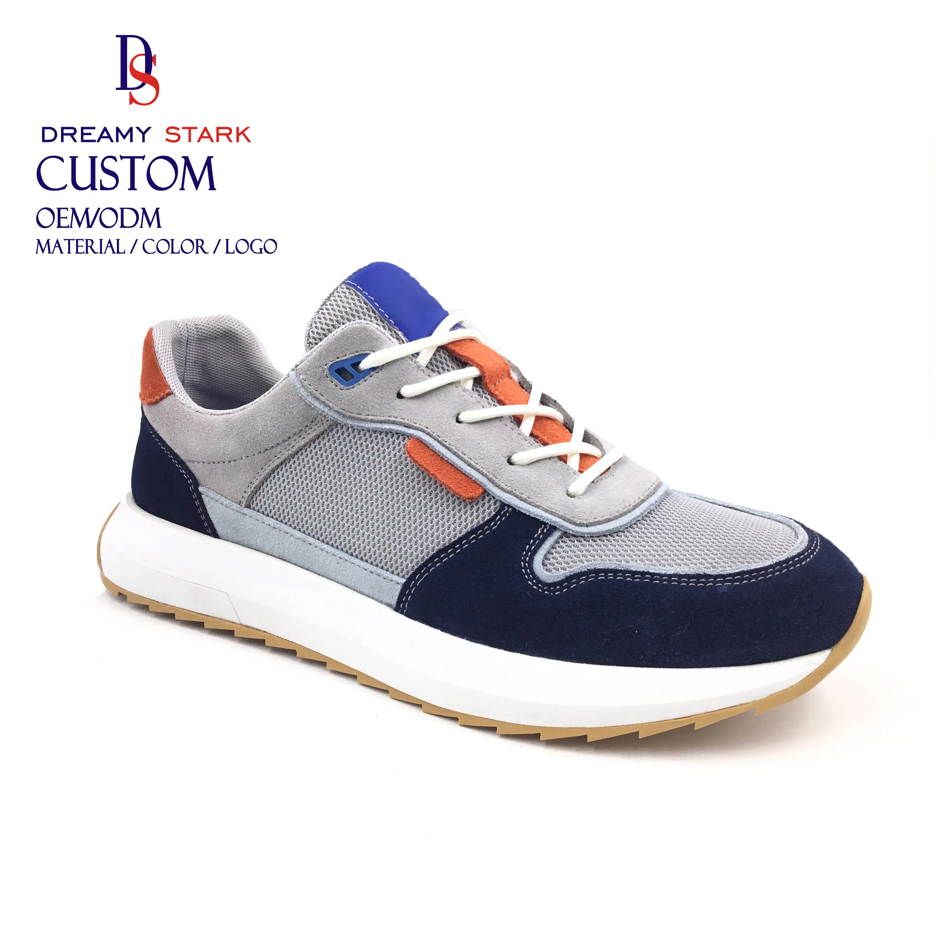 Dreamy Stark Shoe Fabricación color personalizado Superventas Zapatillas de deporte casuales de cuero genuino para hombres Zapatos deportivos personalizados para hombres