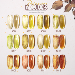 Colección <span class=keywords><strong>de</strong></span> <span class=keywords><strong>Esmaltes</strong></span> <span class=keywords><strong>de</strong></span> Gel Ojo <span class=keywords><strong>de</strong></span> Gato Ámbar JTING <span class=keywords><strong>de</strong></span> 12 Colores, Esmalte <span class=keywords><strong>de</strong></span> <span class=keywords><strong>Uñas</strong></span> en Gel <span class=keywords><strong>de</strong></span> Color Ámbar Popular para Otoño, Marca Privada Profesional Personalizada - Product Image 3