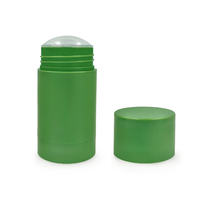 Tube de déodorant en plastique vert de 40 g, contenant vide pour déodorant en stick, crème, déodorant solide, pâte, emballage