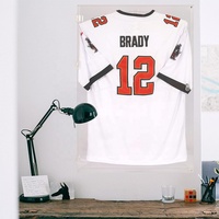 Cadre de présentation de luxe en acrylique pour maillot de football/hockey ou moto, avec protection UV à 98 %, durable, noir