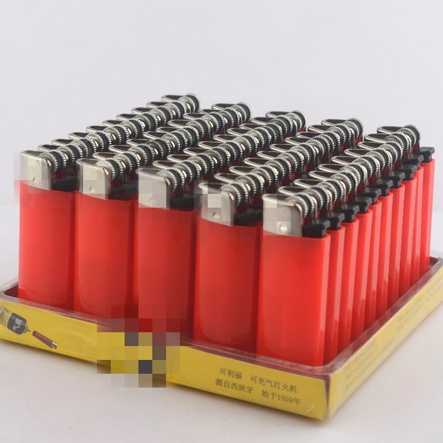 Cigarette Lighter with Elegant Flat Liner Spanish Style Disposable Flint Wheel and Nylon Refillable Flint Other Lighter