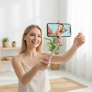 Fournisseur d'usine H8 3-en-1 Perche à <span class=keywords><strong>selfie</strong></span> pour téléphone portable avec déclencheur à distance et fonction pliable - Product Image 5