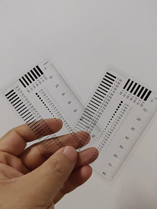 Jauge de précision pour la mesure de la largeur des fissures, jauge d'épaisseur de film transparent, règle de comparaison - Product Image 5