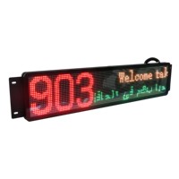 Señal de pantalla de bus LED QL101 programable para publicidad