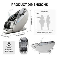 Fauteuil de massage 4D pour usage domestique, design capsule spatiale, système SL-track, entièrement automatique, intelligent, produits de dropshipping