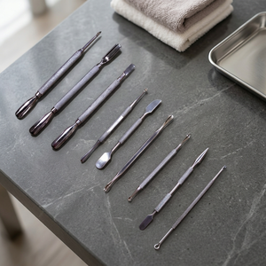 ASAP Professional Double-Ended Stainless Steel Reusable Cuticle Pusher Manicure Polish Tool Set for Nail Art - Product Image 2