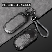 Étui de protection en cuir pour clé de voiture Mercedes Benz SLK E113 a C E S W168 W124 W202 W203 ML350 ML500 1984-2004