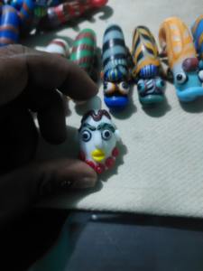 ลูกปัดแก้วทำมือสุดพิเศษทำจากพลาสติกขนาด20มม. ลูกปัดหลวมสีขาวสีดำสีแดงสำหรับทำเครื่องประดับ - Product Image 3