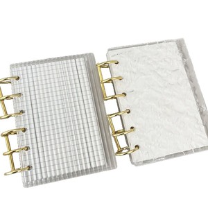 Mini Raccoglitore A7 in Acrilico con 6 Anelli Dorati, Copertina Rigida per Diario e Quaderno Personalizzabile con Varie Pagine Interne - Product Image 5