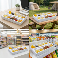 Boîte d'emballage personnalisée en papier recyclé couché pour plateaux de snacks à emporter, bonbons, gâteaux, biscuits, dîner, pique-nique, fête, desserts – Vente en gros