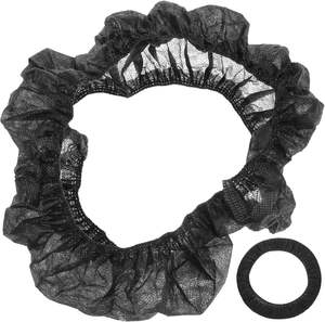 Housse de <span class=keywords><strong>volant</strong></span> de voiture noire floue flexible <span class=keywords><strong>jetable</strong></span> en tissu non tissé, housses de <span class=keywords><strong>volant</strong></span> blanches - Product Image 2