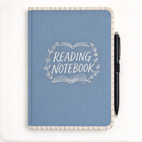 Carnet de lecture A5 à couverture rigide pour les amoureux des livres, carnet personnalisé avec suivi de lecture, cadeau