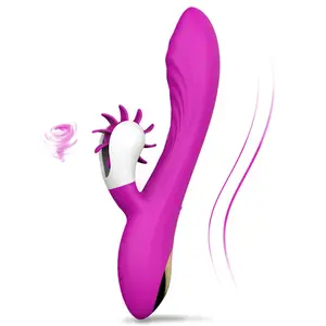 หญิงลิ้นเลียG Spot Clitoralหีสั่นกระต่ายVibratorของเล่นเพศหญิงMasturbation