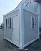 Casa Contenedor Plegable al Mejor Precio, Casa Prefabricada Portátil de 20 pies, Diseño de Paquete Plano, Montaje Rápido, Estructura de Acero, Casa Modular Económica