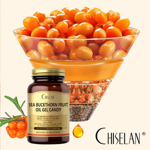 120 kapsul/kotak minyak Sea Buckthorn buah Gel kapsul lembut permen OEM grosir merek kustomisasi suplemen gizi - Product Image 2
