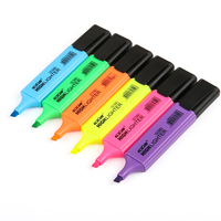 Stylo fluorescent professionnel Gxin G-342-6V, assortiment de 6 couleurs, marqueurs de haute qualité, surligneurs personnalisés.