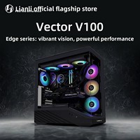Ordinateur de bureau haut de gamme avec châssis personnalisé Lianli, série Vector V100, ATX, prend en charge le châssis d'ordinateur de tour complète
