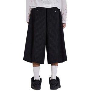 Pantalones Cortos Bermuda para Hombre, a Rayas, Holgados, Plisados, Cómodos, Casuales, Clásicos, de Alta Calidad, al por Mayor - Product Image 4