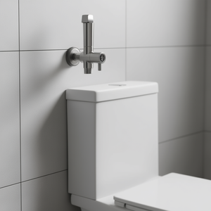 Rociador de bidé para inodoro, montado en la pared, de un solo orificio, de acero inoxidable, diseño minimalista, pulverizador vertical de mano - Product Image 2