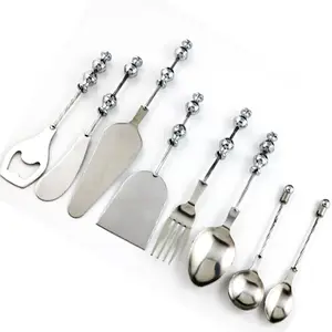 Prodotti Beadable ornamento fai da te gadget da cucina in acciaio stoviglie aggiungi una forchetta con perline apribottiglie cucchiai beadable