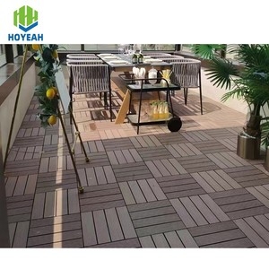 WPC พื้นไม้ผสมพรีเมี่ยม, พื้นไม้ผสมพรีเมี่ยมสำหรับระเบียงสวนกระเบื้องคอมโพสิตกันน้ำขนาด30x30x60ทันสมัย - Product Image 1