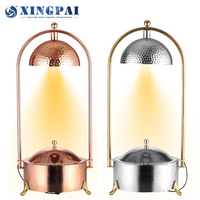 XINGPAI buffet équipement shafing plat accrocher or rose chauffe-plat de lux buffet suspendu chauffe-plat pour la restauration