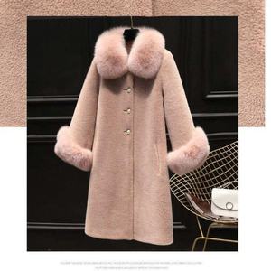 Manteau en fausse fourrure de luxe pour femme, automne-hiver 2025, couleur unie, mi-long, parka chaude, veste en fourrure pour femme - Product Image 6