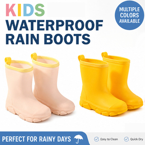 Botas de Chuva Infantis de PVC de Cano Curto Mais Vendidas, Impermeáveis, Anti-manchas e Duráveis para Uso em Praia e Lago, Preço Especial de Atacado - Product Image 1