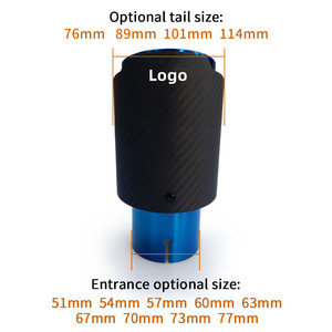 Punta de <span class=keywords><strong>escape</strong></span> universal de fibra de carbono para <span class=keywords><strong>Akrapovic</strong></span> Blue Bake, tubo de <span class=keywords><strong>escape</strong></span> de acero inoxidable, rendimiento, puntas de <span class=keywords><strong>escape</strong></span> universales - Product Image 3