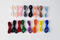 Lacets de chaussures en ruban de satin personnalisés pour baskets Lacets en satin plats personnalisés en soie