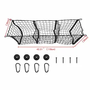 Rekbare Elastische Auto Truck Net Met Haken Opslag Mesh Auto Kofferbak Organizer Opbergtas Heavy Duty Cargo Net Voor Auto Suv Truck