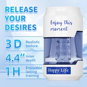 Appareil de masturbation masculine, appareil manuel d'exercice de massage du pénis, véritable produit vaginal pour adultes pour femmes matures, jouet sexuel pour hommes - Product Image 6