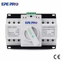 Interruptor de Transferencia Automática de Doble Potencia EPEPRO PC EPM-C1 3P 32A 63A 220V 50/60Hz, Interruptor de Transferencia para Generador ATS
