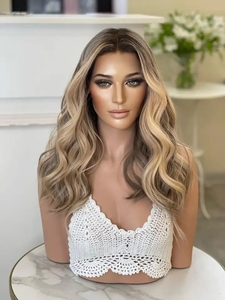 HD pizzo anteriore parrucca europea onda capelli umani 24 pollici 180% densità di nodi sbiancati per capelli spedizione gratuita nero <span class=keywords><strong>Friday</strong></span> - Product Image 5