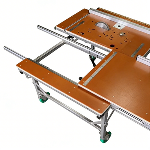 เครื่องเลื่อยตัดแผ่นแบบพกพา พับได้ ความแม่นยำสูง พร้อมระบบกันฝุ่นคุณภาพสูง สำหรับตัดไม้อัด พร้อมเราเตอร์ - Product Image 1